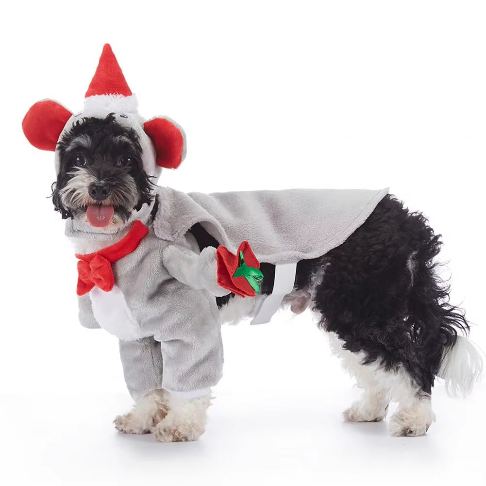 Breathable Pet Costumes Funny Pet Costumes Funny Pet Costume Soft Breathable Outfits for Halloween Christmas Adjustable for Dogs