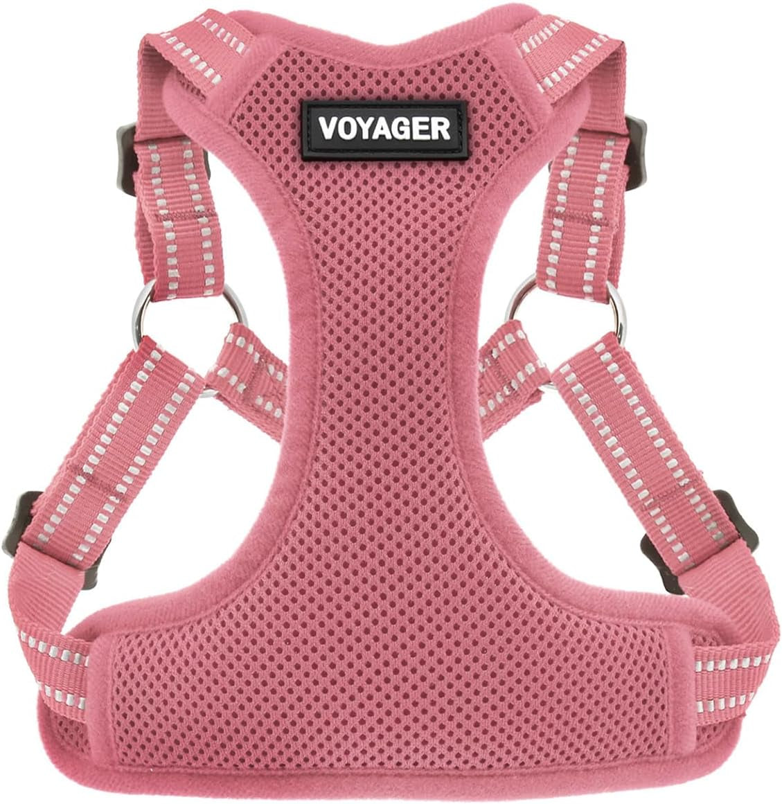 Voyager by - Fully Adjustable Step-In Mesh Harness with Reflective 3M Piping