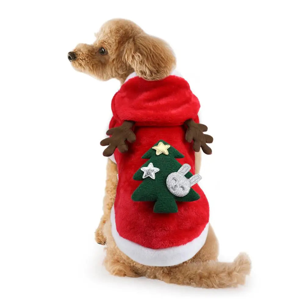 Christmas Cat Clothes Halloween Clothes for Cats Costume New Year Outfit Pet Cat Clothes for Chihuahua Winter Warm Pet Clothes
