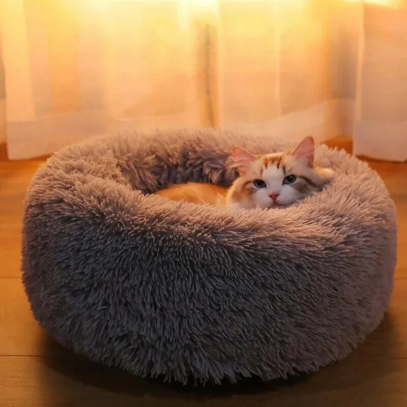 30/40/50/60Cm Mini Super Soft Dog Cat Bed Plush Cat Mat Dog Beds for Small Pet Dogs Cat Bed Labradors House round Cushion Pet Product Accessories