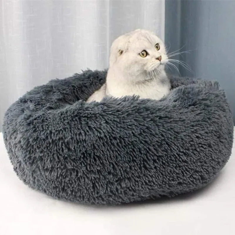 30/40/50/60Cm Mini Super Soft Dog Cat Bed Plush Cat Mat Dog Beds for Small Pet Dogs Cat Bed Labradors House round Cushion Pet Product Accessories