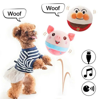 Pet Smart Cat Toy Electric Automatic Plush Bouncing Toys Interactive Toys Self-Moving Kitten Toys for Indoor Playing