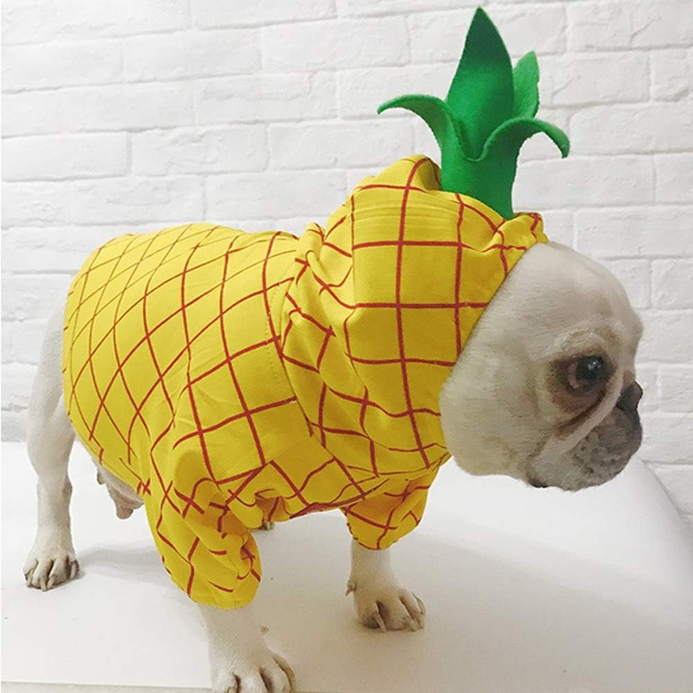 Pineapple Pet Costume, Halloween Pet Dogs Cosplay Coat for Party Christmas Special Events Costume