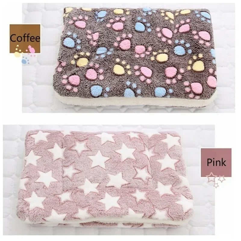 Soft Flannel Pet Mat Dog Bed Winter Thicken Warm Cat Blanket Puppy Sleeping Cover Towel Cushion