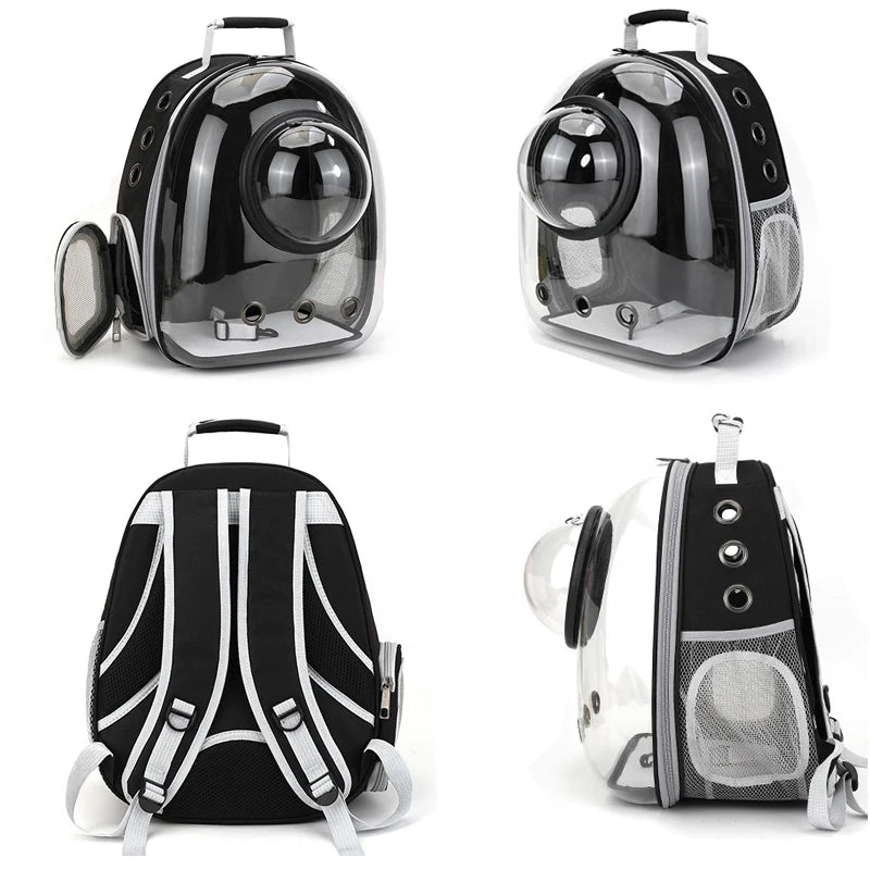 Transparent Cat Carrying Bags Space Breathable Pet Backpack Portable Puppy Pets Backpack Transport Carrier Space Capsule Dog Bag