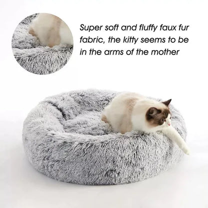 30/40/50/60Cm Mini Super Soft Dog Cat Bed Plush Cat Mat Dog Beds for Small Pet Dogs Cat Bed Labradors House round Cushion Pet Product Accessories