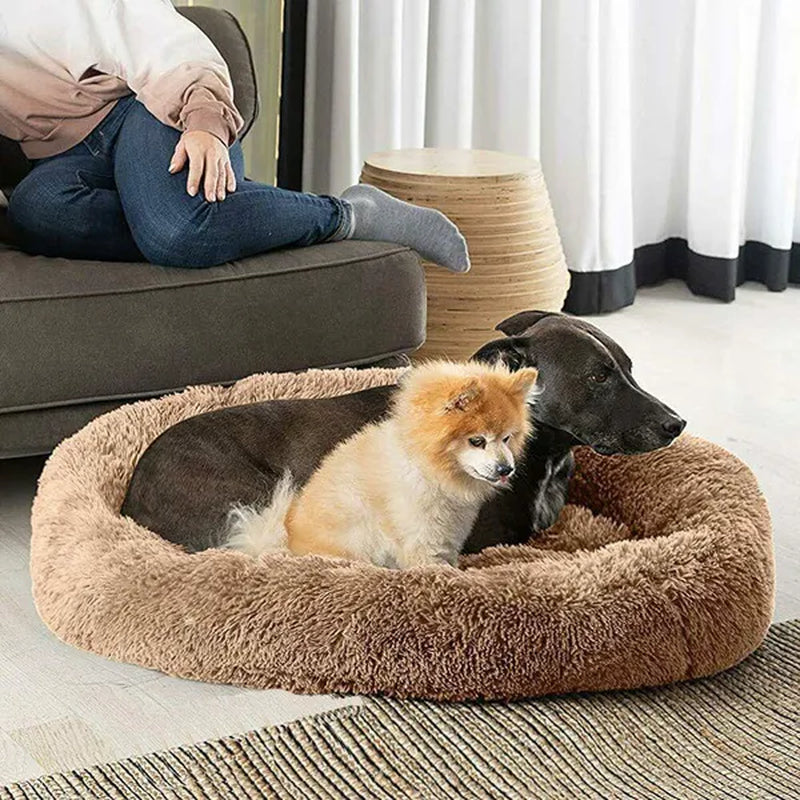 30/40/50/60Cm Mini Super Soft Dog Cat Bed Plush Cat Mat Dog Beds for Small Pet Dogs Cat Bed Labradors House round Cushion Pet Product Accessories