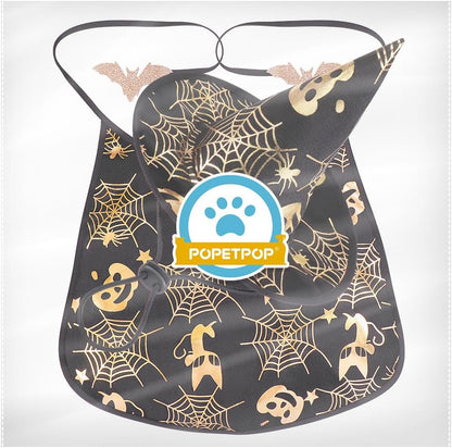 Pet Halloween Costumes Cape with Wizard Hat Dog Cat Halloween Apparels